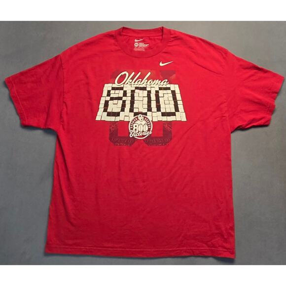 Nike Oklahoma Sooners OU State University Mens 2X Loose Fit T-Shirt NCAA College - Picture 1 of 5